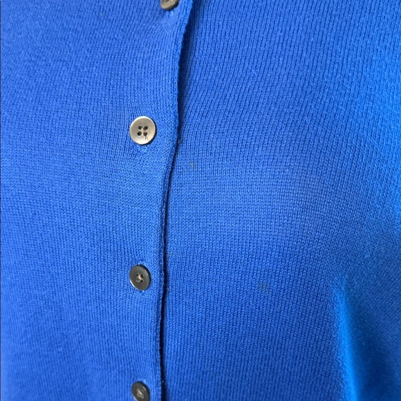 GAP Vibrant Blue Women's Cardigan 100% Cotton XL - Picture 2 of 4